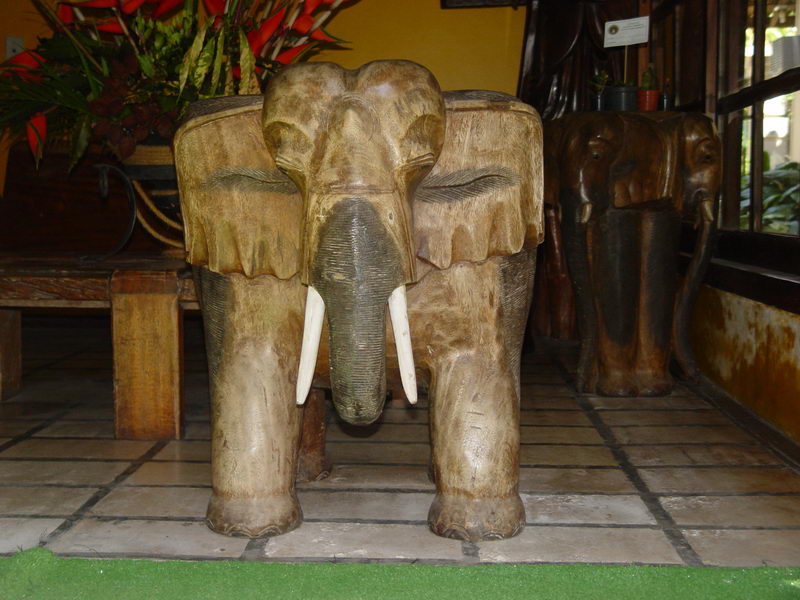 Cadeira em forma de elefante, muito legal